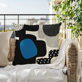 Labi Abstract Reversible Indoor/Outdoor Square Pillow