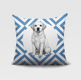Labrador Retriever Indoor/Outdoor Reversible Square Pillow