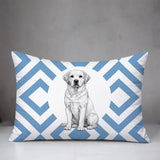Labrador Retriever Indoor/Outdoor Reversible Rectangular Pillow