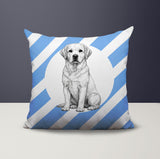 Labrador Retriever Indoor/Outdoor Reversible Square Pillow