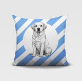 Labrador Retriever Indoor/Outdoor Reversible Square Pillow