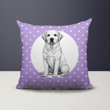 Labrador Retriever Indoor/Outdoor Reversible Square Pillow