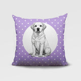 Labrador Retriever Indoor/Outdoor Reversible Square Pillow