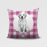 Labrador Retriever Indoor/Outdoor Reversible Square Pillow