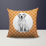 Labrador Retriever Indoor/Outdoor Reversible Square Pillow