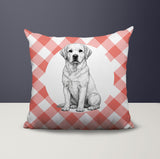 Labrador Retriever Indoor/Outdoor Reversible Square Pillow