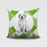 Labrador Retriever Indoor/Outdoor Reversible Square Pillow