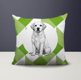 Labrador Retriever Indoor/Outdoor Reversible Square Pillow
