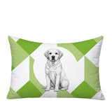 Labrador Retriever Indoor/Outdoor Reversible Rectangular Pillow