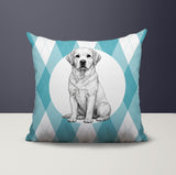 Labrador Retriever Indoor/Outdoor Reversible Square Pillow
