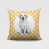 Labrador Retriever Indoor/Outdoor Reversible Square Pillow