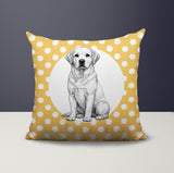Labrador Retriever Indoor/Outdoor Reversible Square Pillow