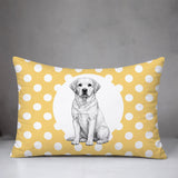 Labrador Retriever Indoor/Outdoor Reversible Rectangular Pillow