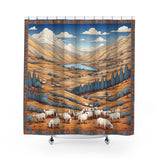 Landin Shower Curtain in Multicolor