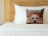 Lanie Microsuede Square Pillow in Brown/Gray/Beige - Size 20x20
