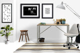 Lassa low pile chair mat in Beige
