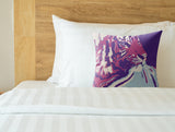 Leon Tiger Faux Suede Square Indoor Pillow