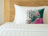 Leon Tiger Faux Suede Square Indoor Pillow in Gemstone Glow - Size 16x16