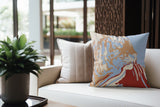 Leon Tiger Faux Suede Square Indoor Pillow
