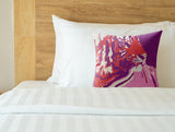 Leon Tiger Faux Suede Square Indoor Pillow