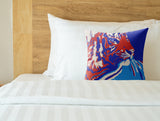 Leon Tiger Faux Suede Square Indoor Pillow