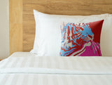 Leon Tiger Faux Suede Square Indoor Pillow