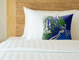 Leon Tiger Faux Suede Square Indoor Pillow