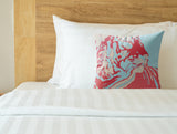 Leon Tiger Faux Suede Square Indoor Pillow