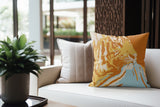 Leon Tiger Faux Suede Square Indoor Pillow