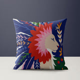 Lev Microsuede Square Throw Pillow in Red; Pink; Green - Size 20x20