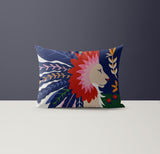 Lev Microsuede Lumbar Throw Pillow in Red; Pink; Green - Size 20x14