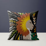 Lev Microsuede Square Throw Pillow in Black; Brown; Yellow; Green - Size 20x20