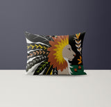 Lev Microsuede Lumbar Throw Pillow
