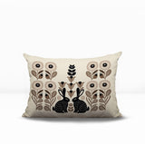 Lexa Rabbit Reversible Indoor/Outdoor Lumbar Pillow