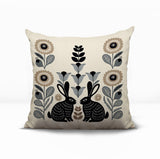 Lexa Rabbit Reversible Indoor/Outdoor Square Pillow