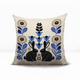 Lexa Rabbit Reversible Indoor/Outdoor Square Pillow