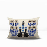 Lexa Rabbit Reversible Indoor/Outdoor Lumbar Pillow