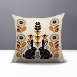 Lexa Rabbit Reversible Indoor/Outdoor Square Pillow
