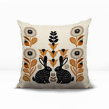 Lexa Rabbit Reversible Indoor/Outdoor Square Pillow