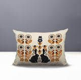Lexa Rabbit Reversible Indoor/Outdoor Lumbar Pillow