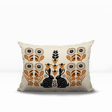 Lexa Rabbit Reversible Indoor/Outdoor Lumbar Pillow