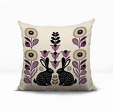 Lexa Rabbit Reversible Indoor/Outdoor Square Pillow