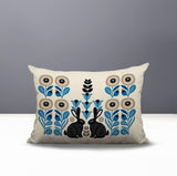 Lexa Rabbit Reversible Indoor/Outdoor Lumbar Pillow