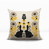 Lexa Rabbit Reversible Indoor/Outdoor Square Pillow