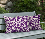Lexy Zebra Print Indoor/Outdoor Reversible Rectangular Pillow