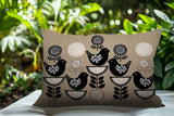 Lina Bird Reversible Indoor/Outdoor Square Pillow