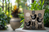 Lina Bird Reversible Indoor/Outdoor Square Pillow