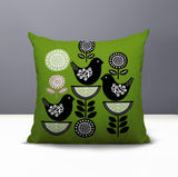 Lina Bird Reversible Indoor/Outdoor Square Pillow