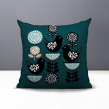 Lina Bird Reversible Indoor/Outdoor Square Pillow