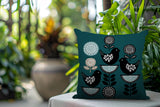 Lina Bird Reversible Indoor/Outdoor Square Pillow